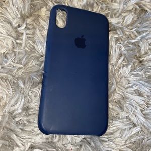 Navy blue iphone X apple brand case